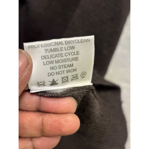 Tory Burch Womens Merino Wool & Cotton Ruffle Collar Cardigan Sweater Size L - Picture 12 of 14